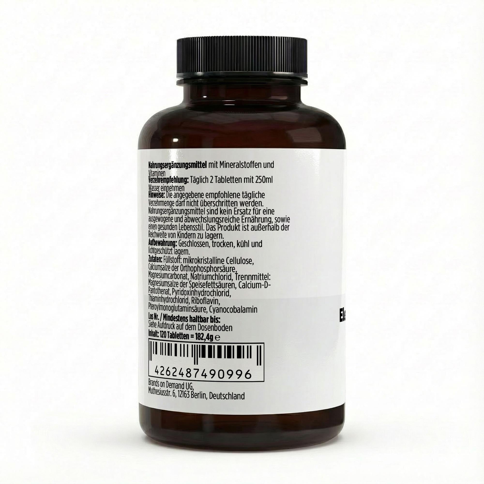 Elektrolyt Komplex - 120 vegane Tabletten