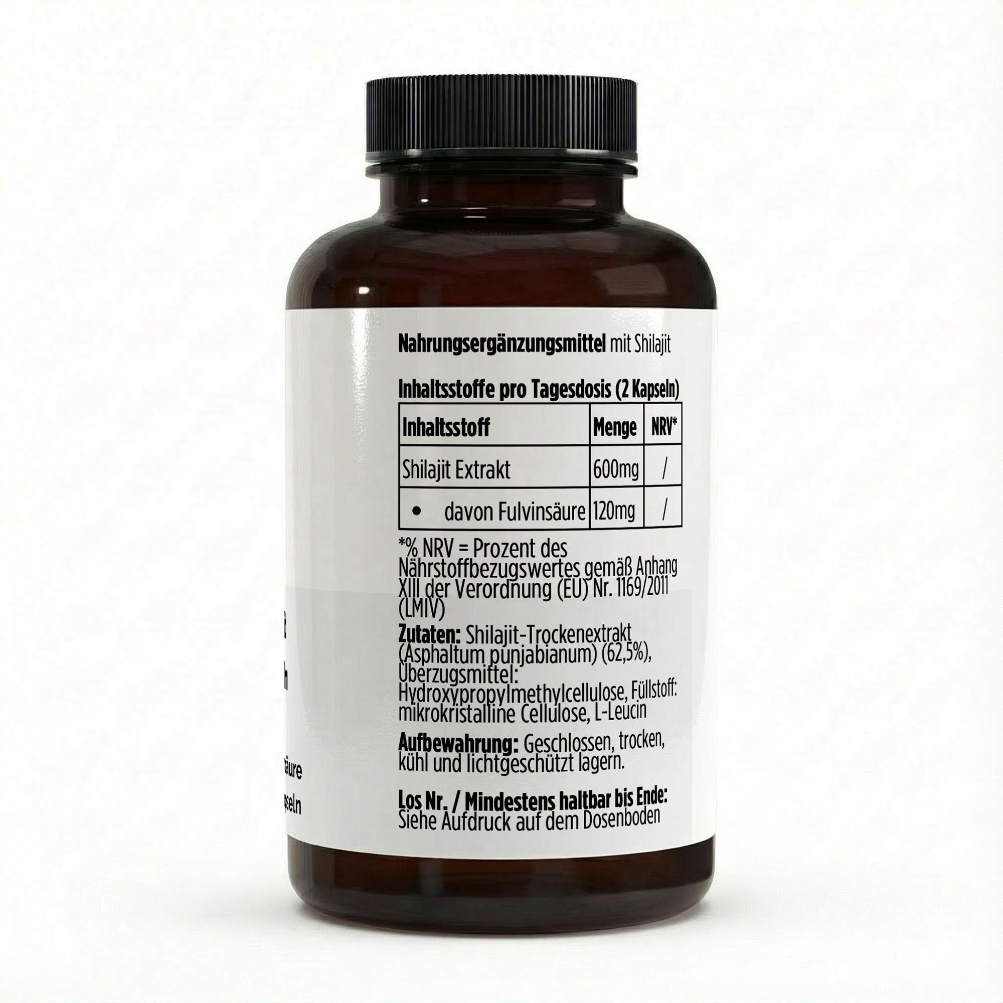 Shilajit (20% Fulvinsäure) - 90 vegane Kapseln