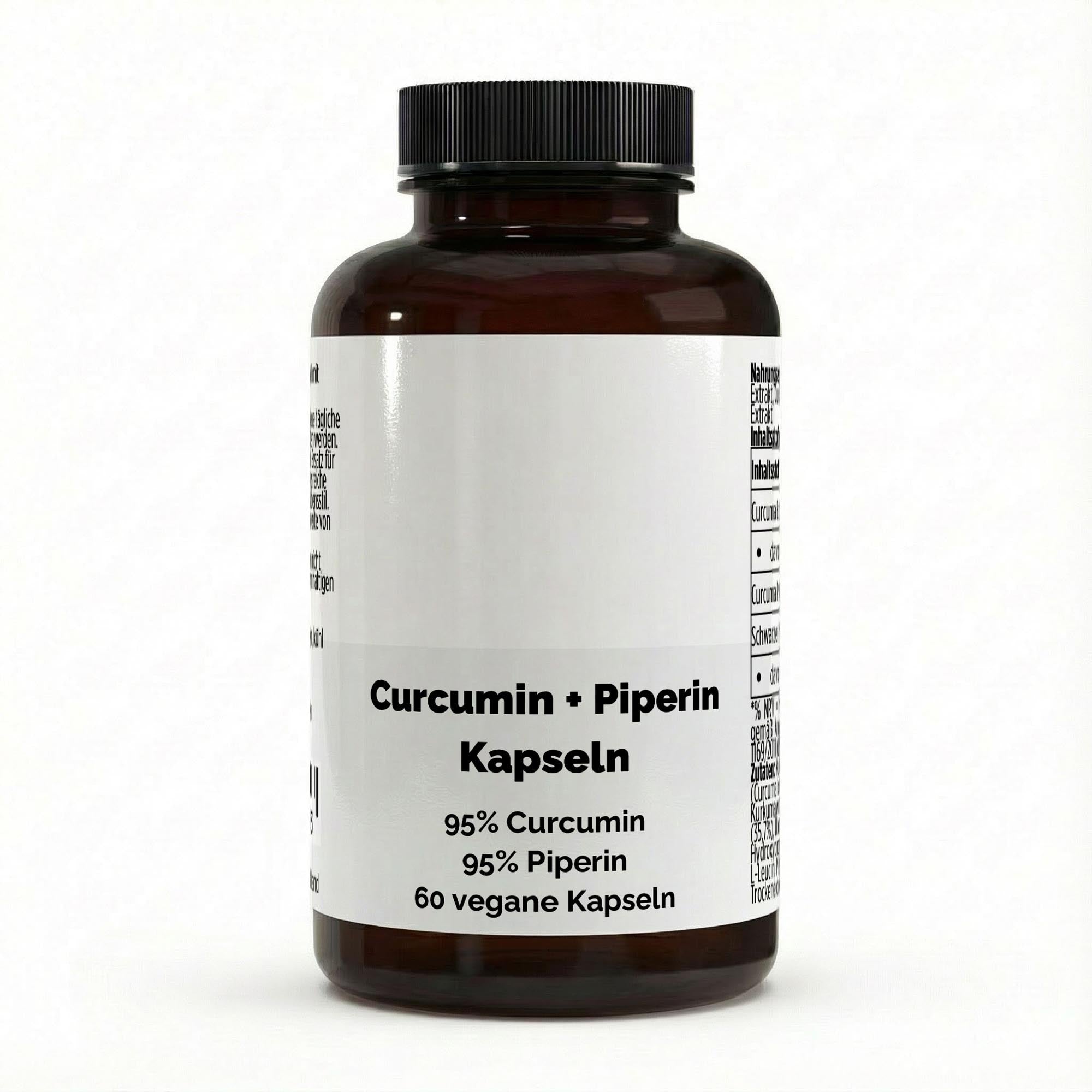 Curcuma (95% Curcumin) + Piperin - 60 vegane Kapseln